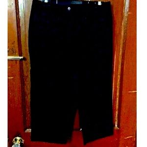 DBC Black Capri Cropped PANTS Cotton size 4